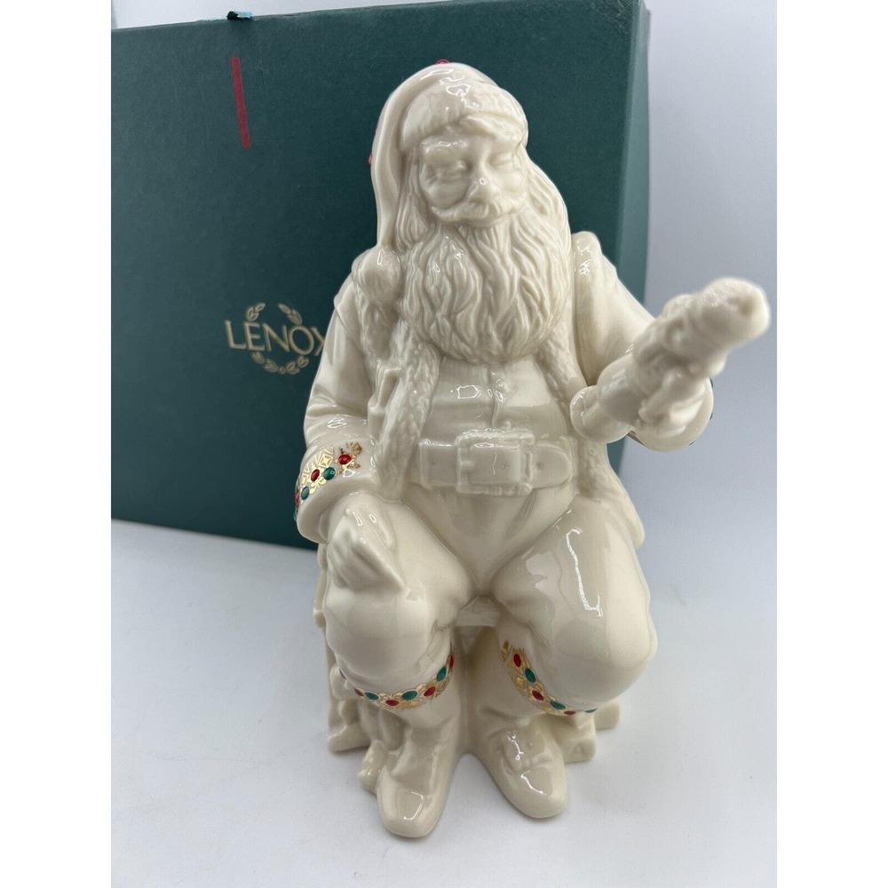 Vintage Lenox China Jewels Collection Fifth Santa Claus Christmas Workshop